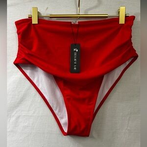 NWT Tempt Me Red Bikini Bottom